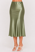 Sage Green Midi Skirt