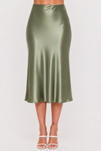 Sage Green Midi Skirt