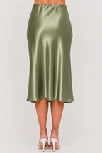 Sage Green Midi Skirt