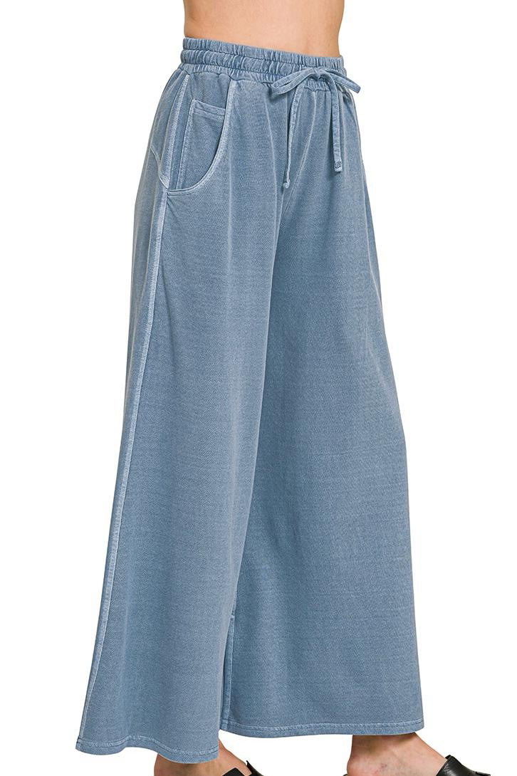 Capri Lounge Pants (Dusty Blue)