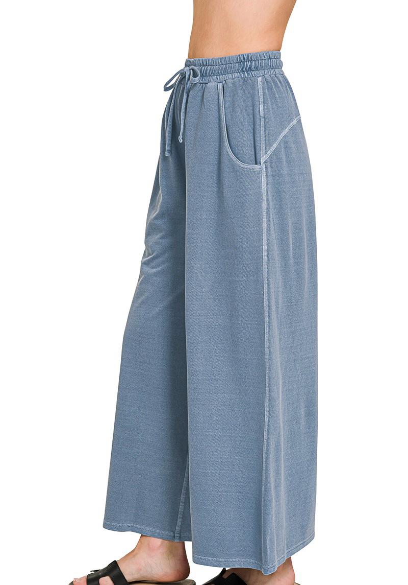 Capri Lounge Pants (Dusty Blue)