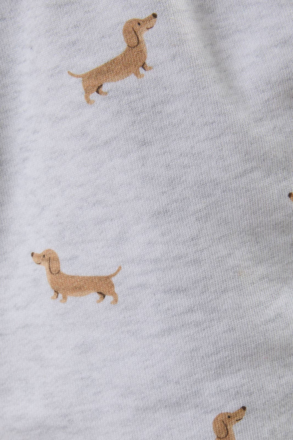 High-Waist Dog Print Sweatshorts