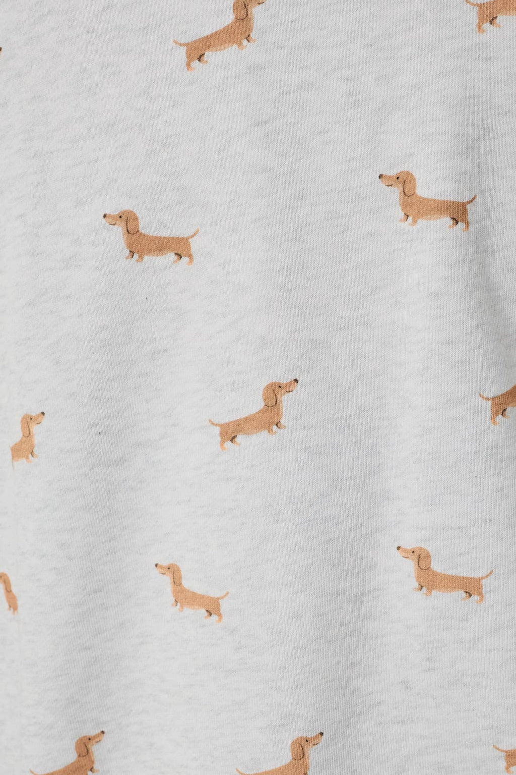Round Neck Long Sleeve Dog Print Sweatshirt